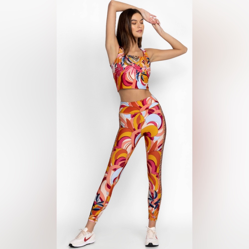Johnny Was Colorful Swirl Leggings